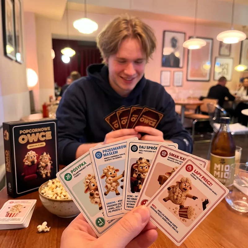A game of Popcorn Sheep at the table