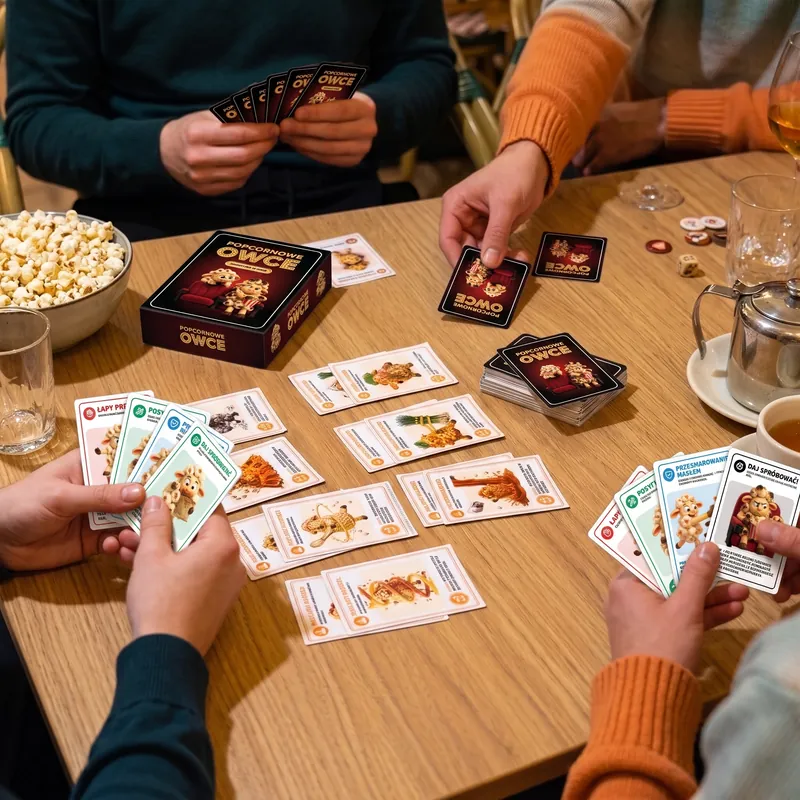 A game of Popcorn Sheep at the table