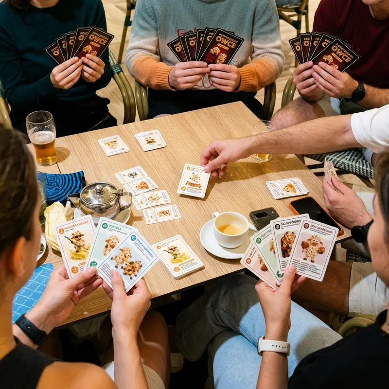 A game of Popcorn Sheep at the table